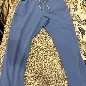 Figs ceil blue scrub pants